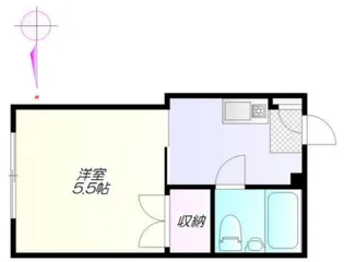 カリスフラット【1階】の間取り