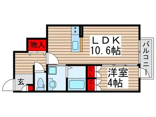 プロムナード6番館【1階】の間取り
