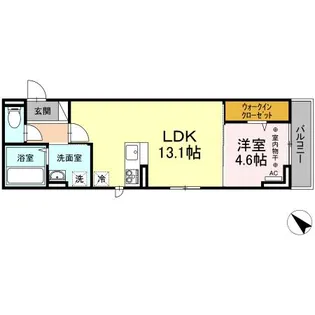 アグノス エーナ【3階】の間取り