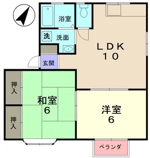 レジデンス明和B【1階】の間取り