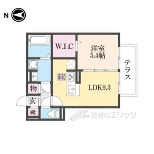 GRAMM京都紫竹A棟【1階】の間取り