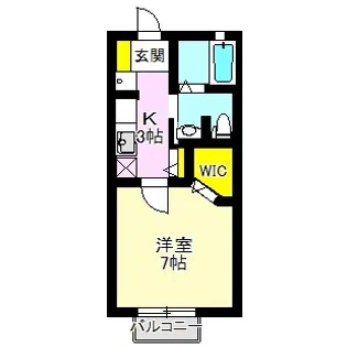 エスポワールIV【1階】の間取り
