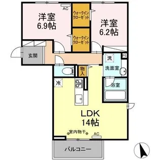 エトワール古瀧II【3階】の間取り