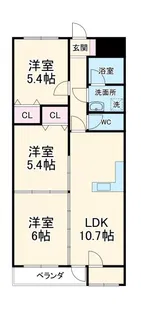 セシルII【2階】の間取り
