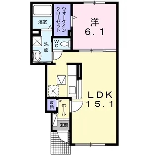 イースト ナンバーワン【1階】の間取り