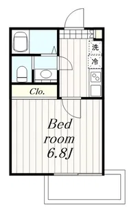 ベルフルール本厚木【2階】の間取り