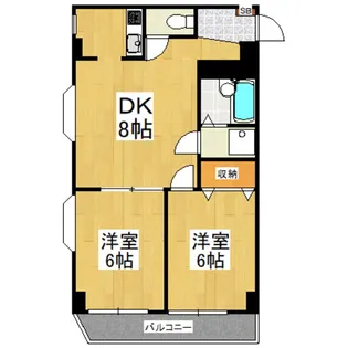 ロングアイランドガーデン【3階】の間取り