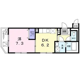 Surya 中野坂上【3階】の間取り