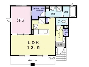 カンピオーネ・フジIII【1階】の間取り