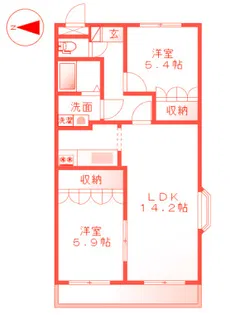 ソレジオ湘南【1階】の間取り