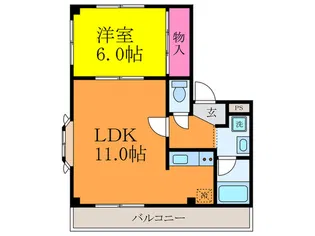 レンダム香露園【2階】の間取り