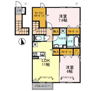 サンシャイン上冨居II【2階】の間取り