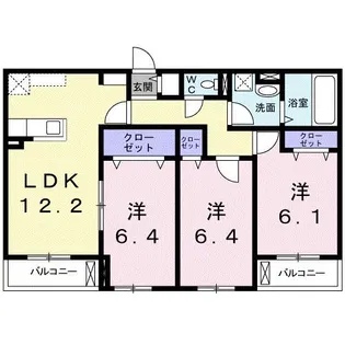 シャルム西尾久【2階】の間取り