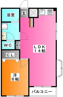 メゾンド布施【2階】の間取り
