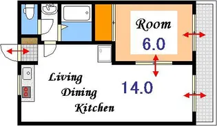 竜ノ口ハイツ【1階】の間取り
