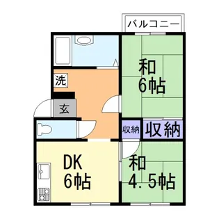 荒木ハイツ【2階】の間取り