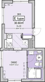 PROTO恵比寿III【3階】の間取り