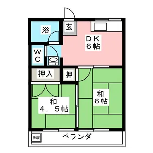 黄金ハウス【2階】の間取り