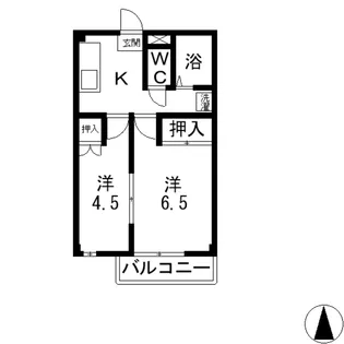 アルファー二子【3階】の間取り