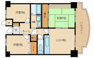 プレストコート2番館【10階】の間取り