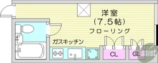 コーポ土樋【7階】の間取り