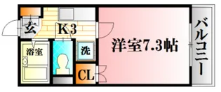 レジデンス増田III【1階】の間取り