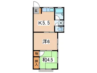 KAINOS袖ケ浜【1階】の間取り