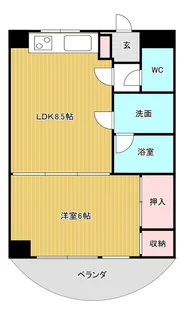 エスポワール杉山第2【4階】の間取り