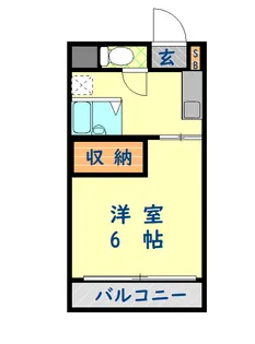1Kの間取り画像