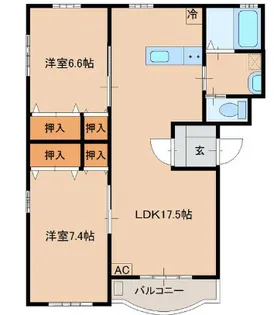 Fraiseマンション【3階】の間取り