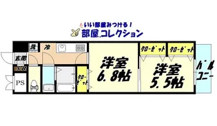 福岡県北九州市小倉北区片野1【マンション】の間取り