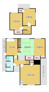 滋賀県東近江市種町【一戸建】の間取り