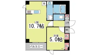 グランドコート桜口【3階】の間取り