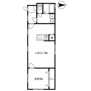 セゾン住吉【1階】の間取り