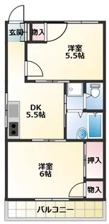 スバルハイツ【2階】の間取り