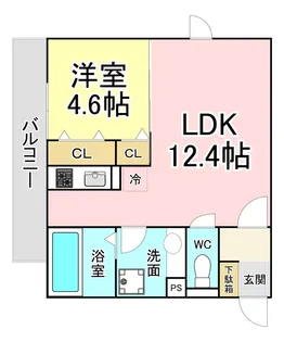 Polonia Matsubara A棟【2階】の間取り