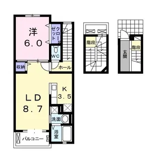 アルバ【3階】の間取り