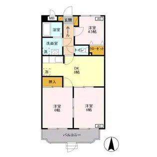 宮の杜【2階】の間取り