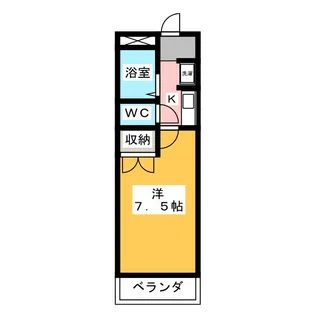 ハイツかなれ【3階】の間取り