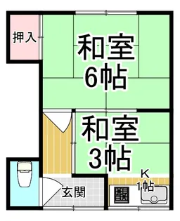 旭文化【2階】の間取り