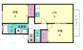 ウィルモア東宝【1階】の間取り