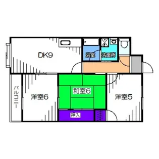アンメゾン北花田【3階】の間取り