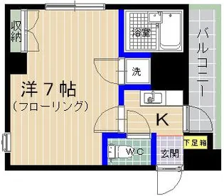 1Kの間取り画像