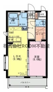 1LDKの間取り画像