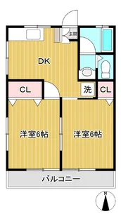 第1ドリームコーポ本橋【1階】の間取り