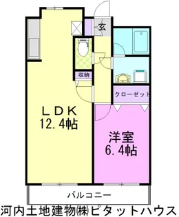 ピーノドゥーエ【5階】の間取り