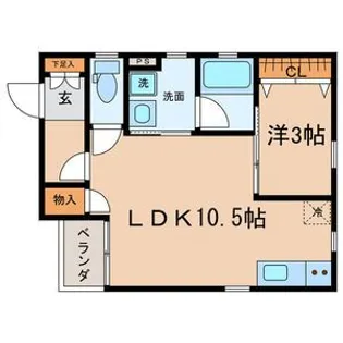 愛知県名古屋市北区八代町2【アパート】の間取り