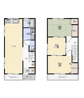 コーポラス日浅の間取り