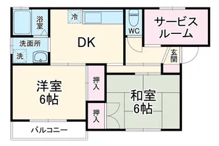 コムフォート20【1階】の間取り
