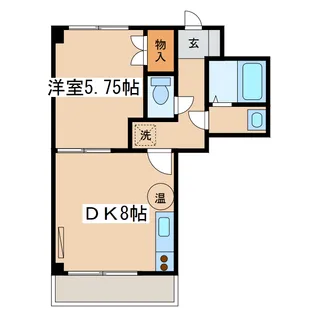 アビタシオンリビエール【6階】の間取り